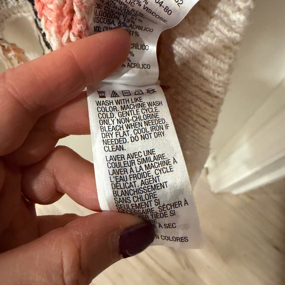 Roxy Boho Western Cream Geometric Pattern Fringe … - image 7